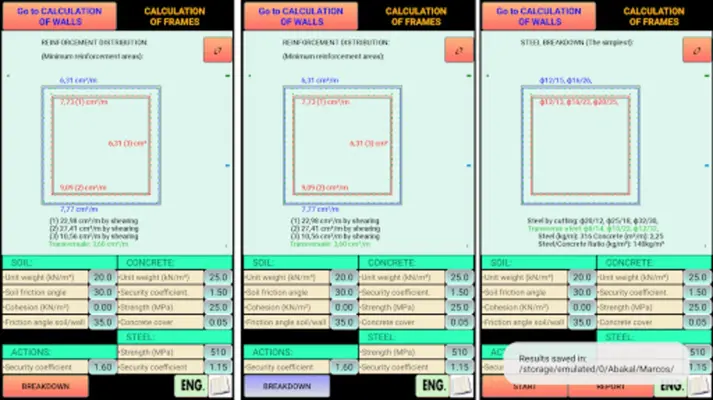 Reinforced concrete walls... and frames android App screenshot 5